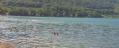 Children sunbathing by the Lago di Vico